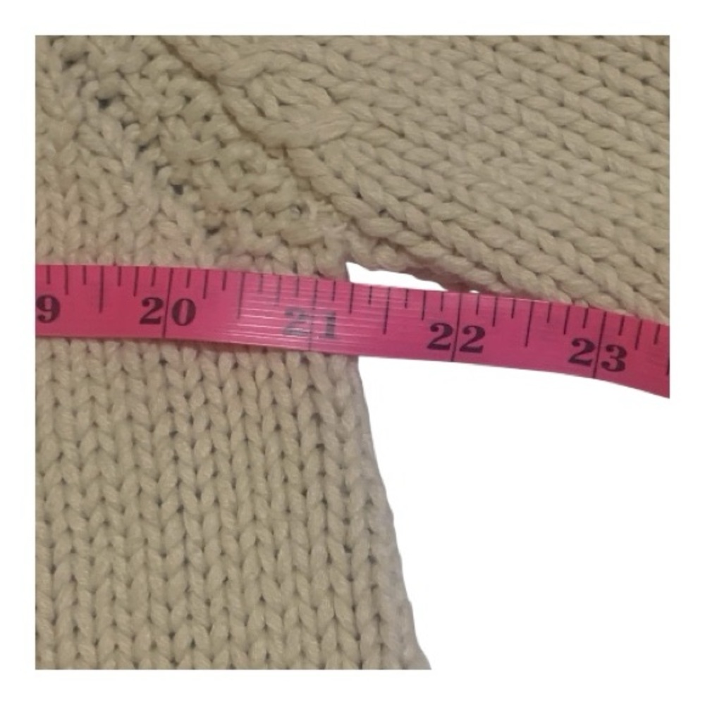 525 America Cream Chunky Knit Button Cardigan - Picture 9 of 13
